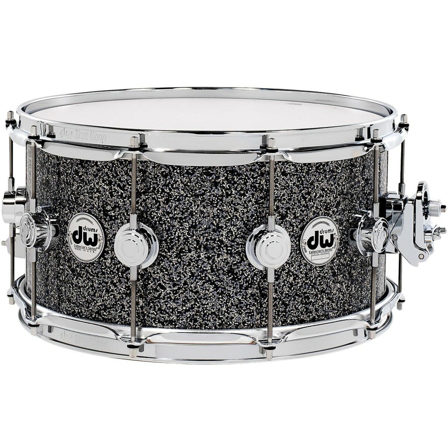 Drums DW Snare Drums | Dw Collector'S Series Finishply Snare Drum Black Galaxy With Chrome Hardware 14X5.5