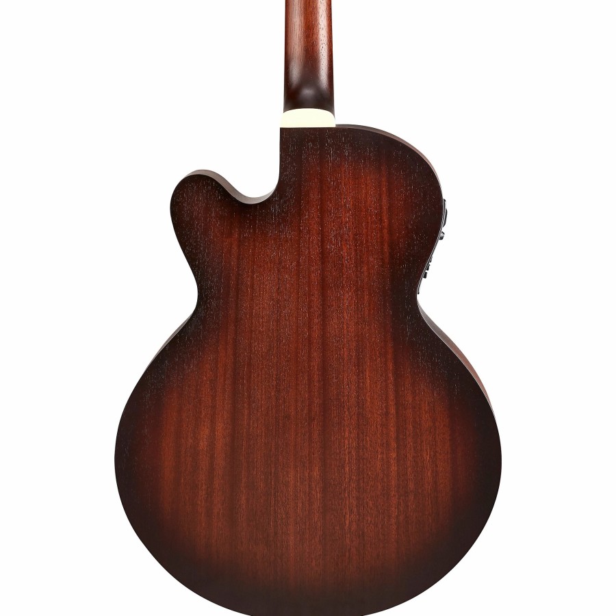 Basses Mitchell Fretted | Mitchell T239B-Ce-Bst Terra Acoustic-Electric Bass Guitar Edge Burst