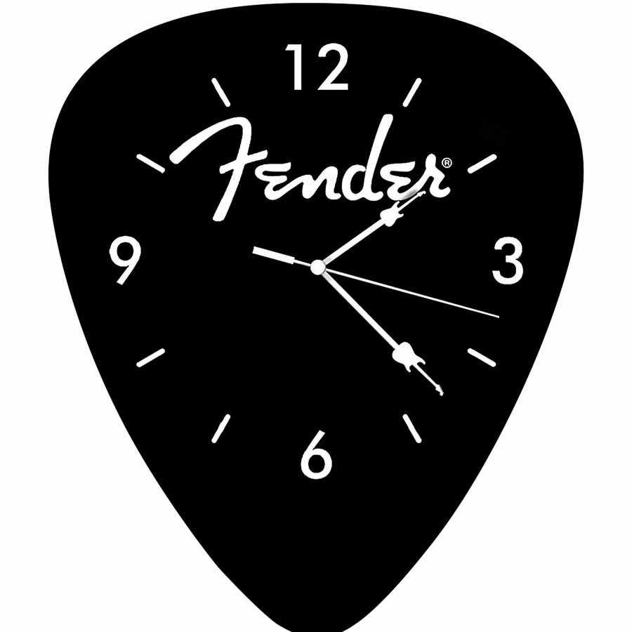 Accessories Fender | Fender Pick-Shaped Wall Clock Black