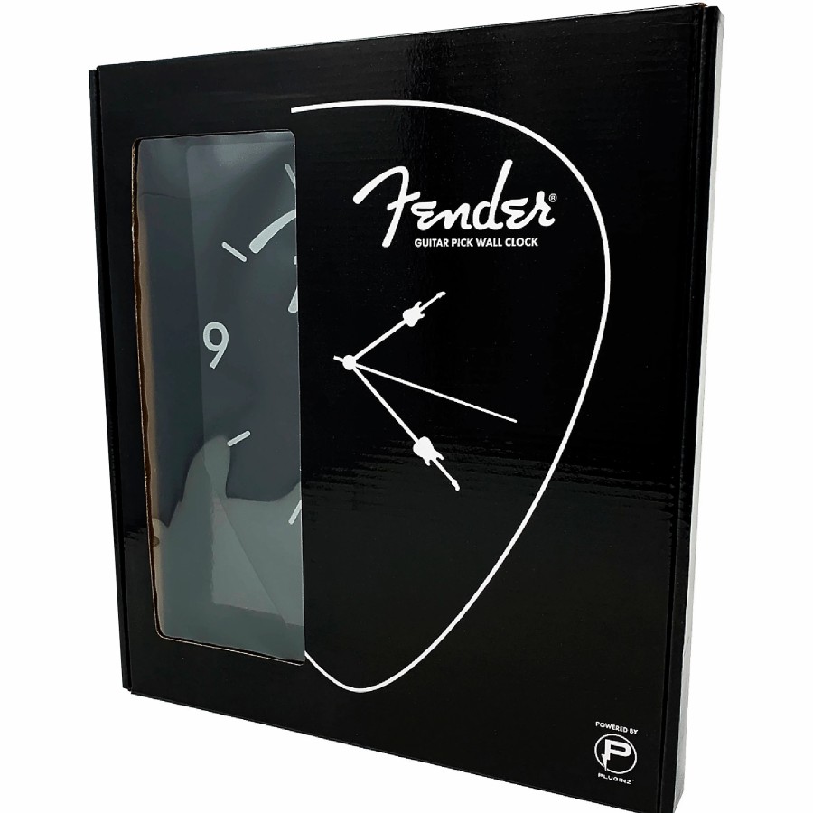 Accessories Fender | Fender Pick-Shaped Wall Clock Black