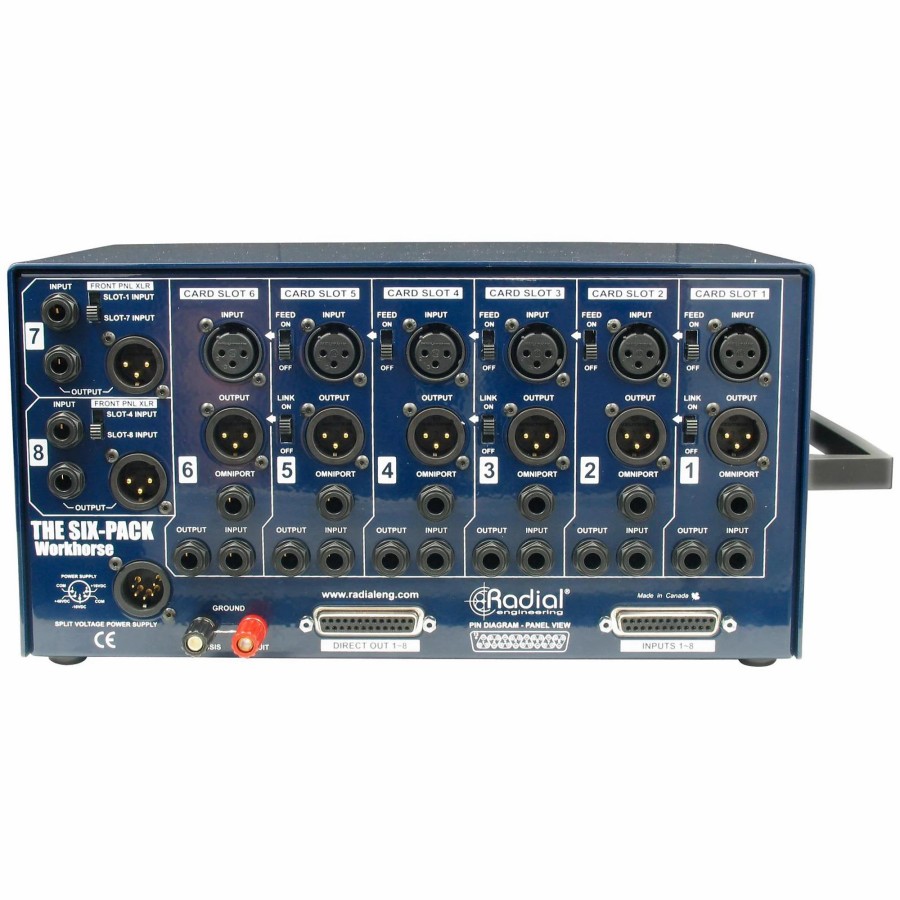 Recording Radial Engineering | Radial Engineering Workhorse - Sixpack 500 Series Desktop Rack