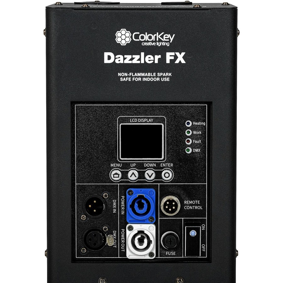 Lighting ColorKey | Colorkey Dazzler Fx Cold Spark Machine Black