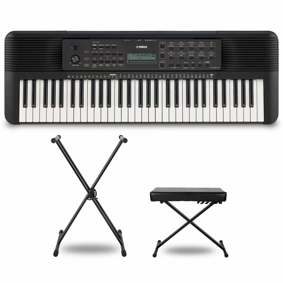 Keyboards & Midi Yamaha | Yamaha Psr-E273 Portable Keyboard With Power Adapter Essentials Package