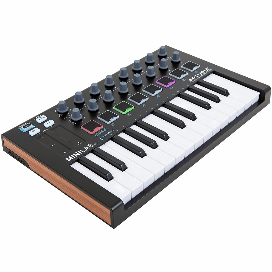 Keyboards & Midi Arturia Midi Controllers | Arturia Minilab Mkii Mini Hybrid Keyboard Controller Black Edition