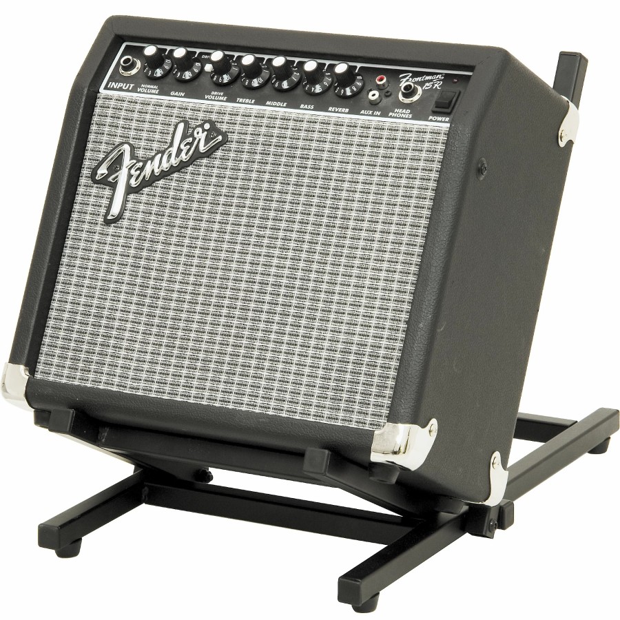 Amps & Effects On-Stage Amp Stands | On-Stage Folding Tiltback Amp Stand Black Folds Flat