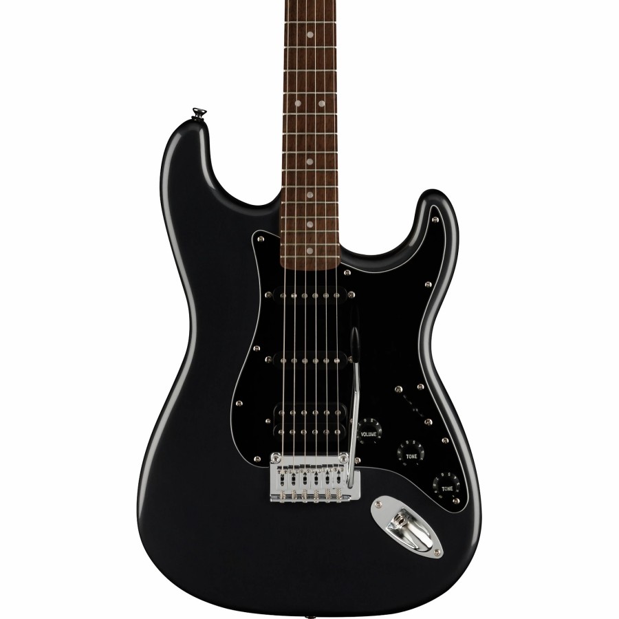 Guitars Squier | Squier Affinity Series Stratocaster Hss Electric Guitar Pack With Fender Frontman 15G Amp Charcoal Frost Metallic