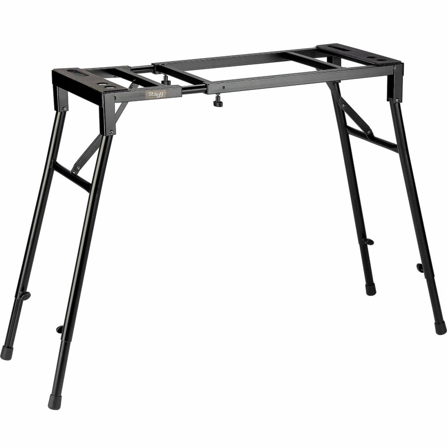 Keyboards & Midi Stagg Stands & Racks | Stagg Adjustable Tabletop Keyboard Stand