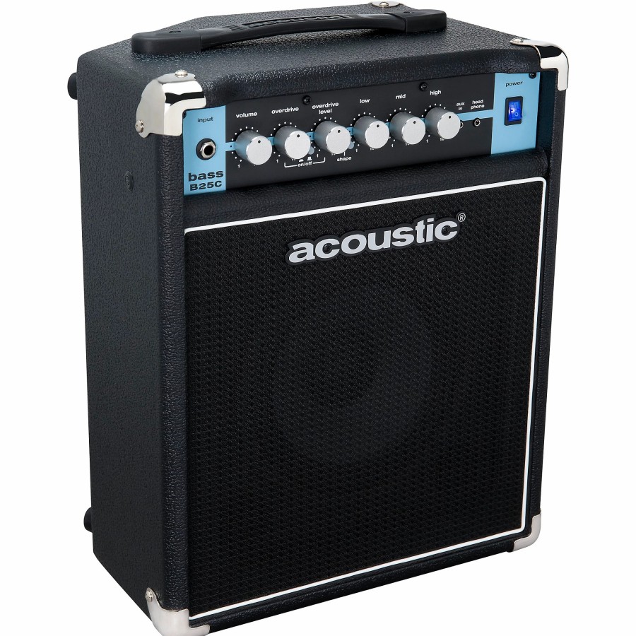 Basses Acoustic Bass Amps | Acoustic B25C 1X8 25W Bass Combo With Tilt-Back Cab Black