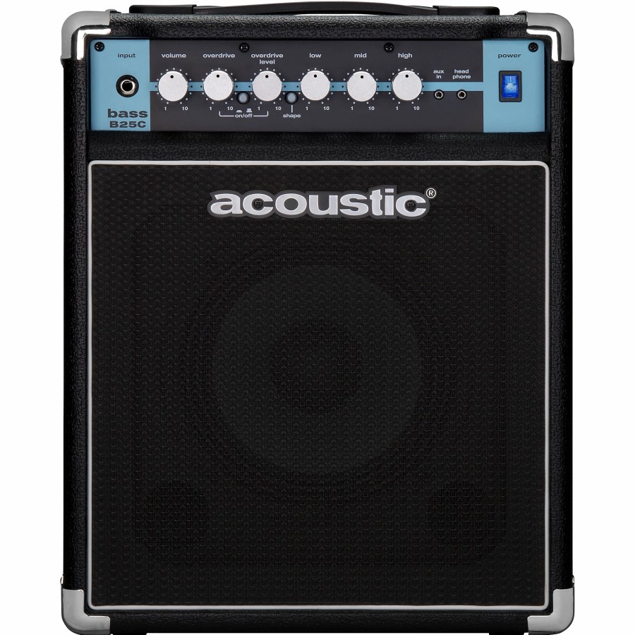 Basses Acoustic Bass Amps | Acoustic B25C 1X8 25W Bass Combo With Tilt-Back Cab Black