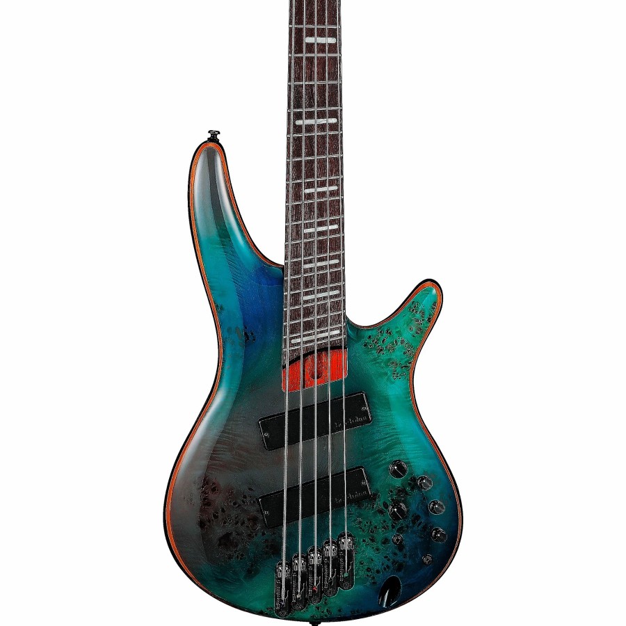 Basses Ibanez 5-String | Ibanez Bass Workshop Multi Scale Srms805 5-String Electric Bass Tropical Seafloor