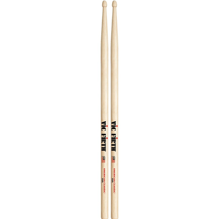 Drums Vic Firth | Vic Firth American Classic Hickory Drum Sticks Wood 55A