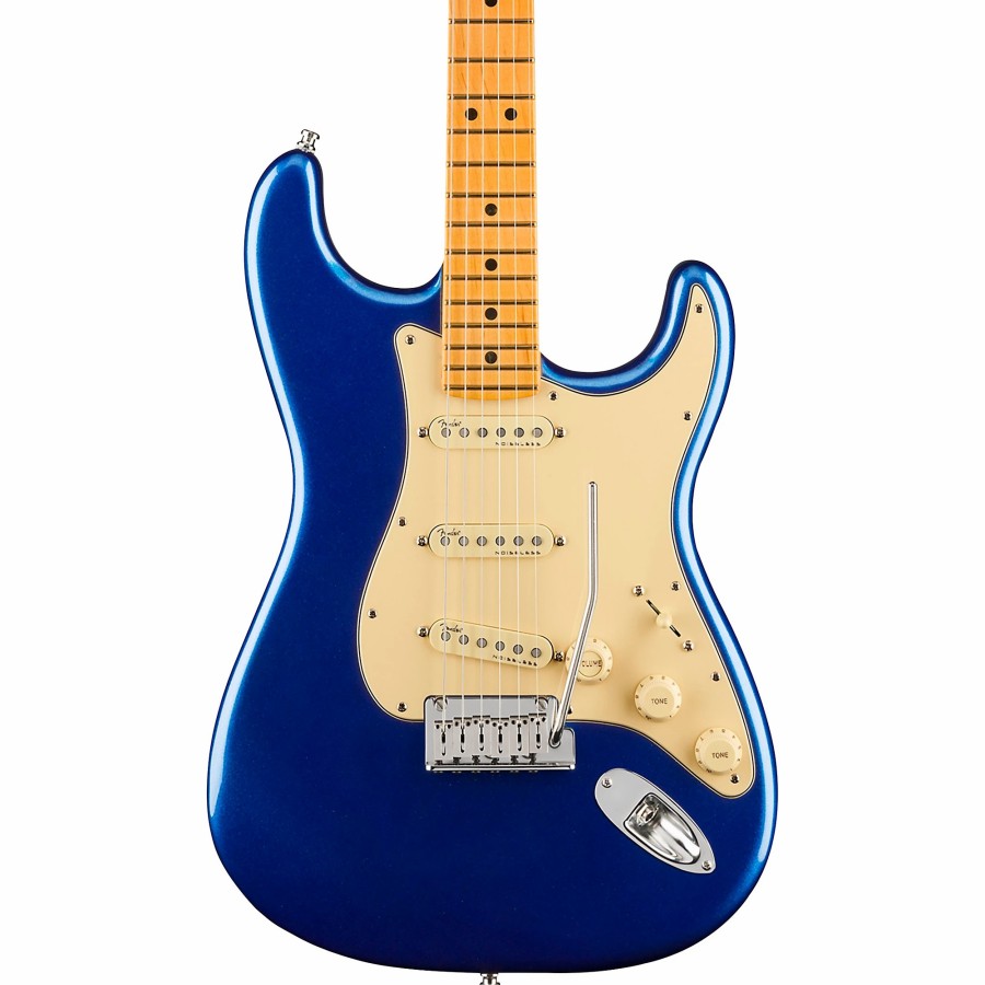 Guitars Fender Solid Body | Fender American Ultra Stratocaster Maple Fingerboard Electric Guitar Cobra Blue