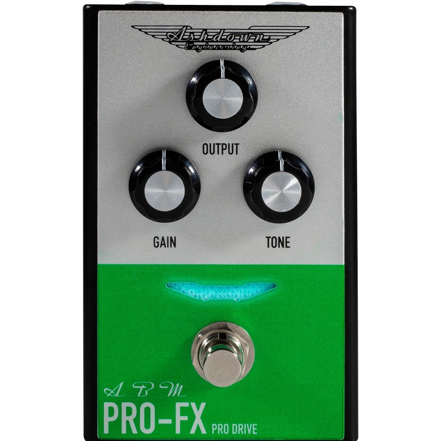 Basses Ashdown Bass Effects | Ashdown Compact Pro Drive Bass Distortion Effects Pedal Silver And Green