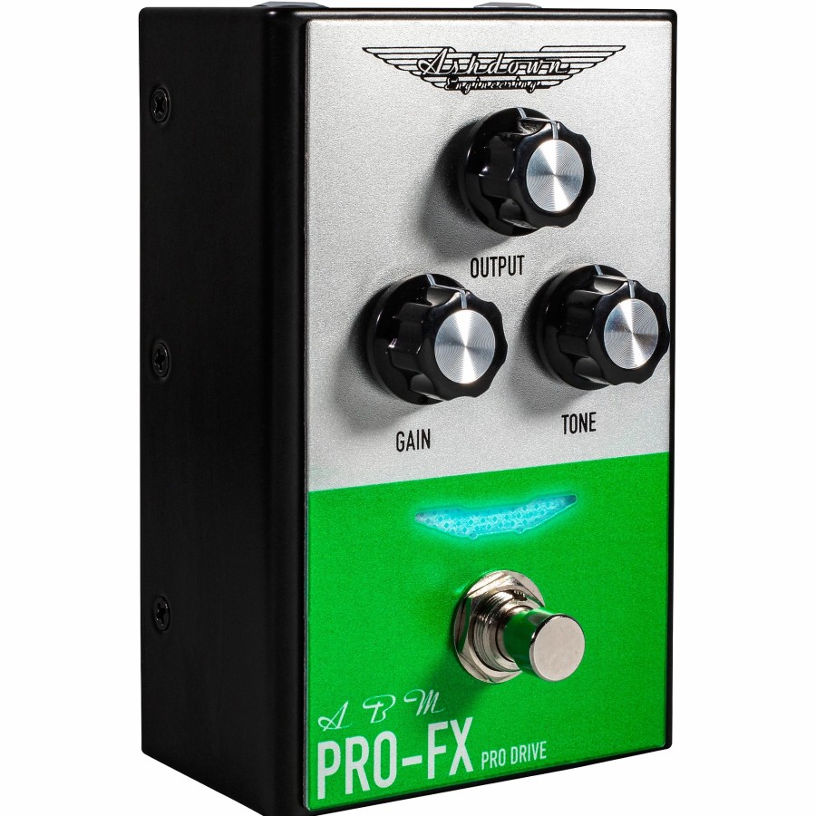 Basses Ashdown Bass Effects | Ashdown Compact Pro Drive Bass Distortion Effects Pedal Silver And Green