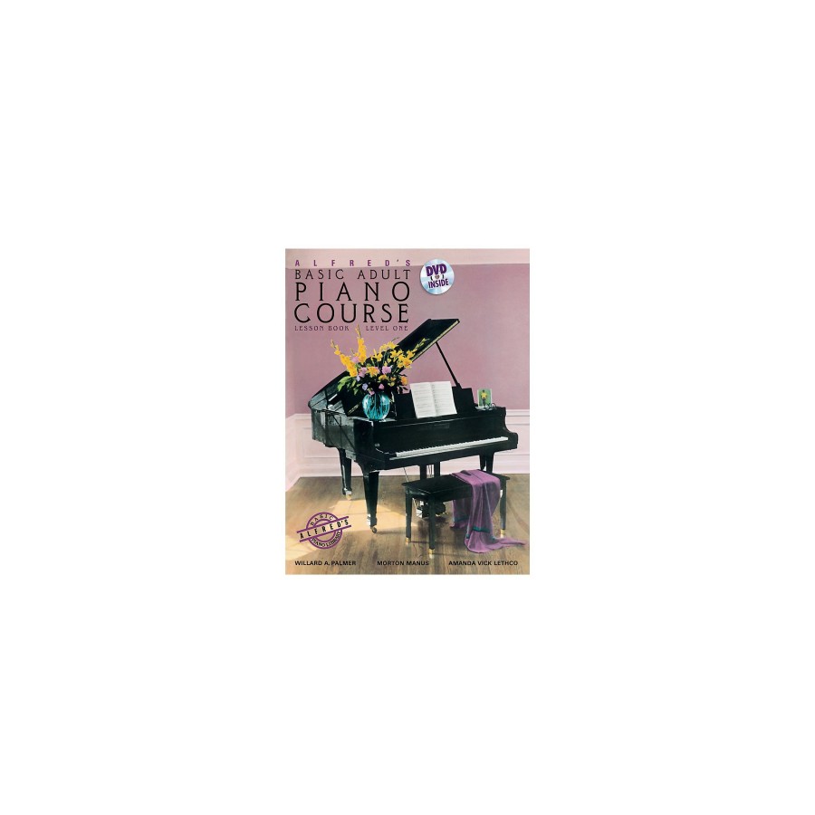 Accessories Alfred | Alfred Alfred'S Basic Adult Piano Course Lesson Book 1 & Dvd