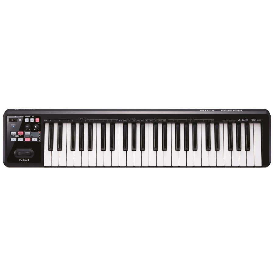 Keyboards & Midi Roland Midi Controllers | Roland A-49 Midi Keyboard Controller Black