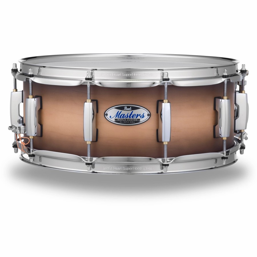 Drums Pearl Snare Drums | Pearl Masters Maple Complete Snare Drum 14 X 6.5 In. Satin Natural