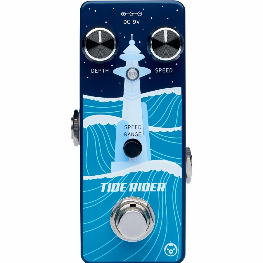 Amps & Effects Pigtronix Multi-Effects Pedals | Pigtronix Tide Rider Modulation Effects Pedal Blue