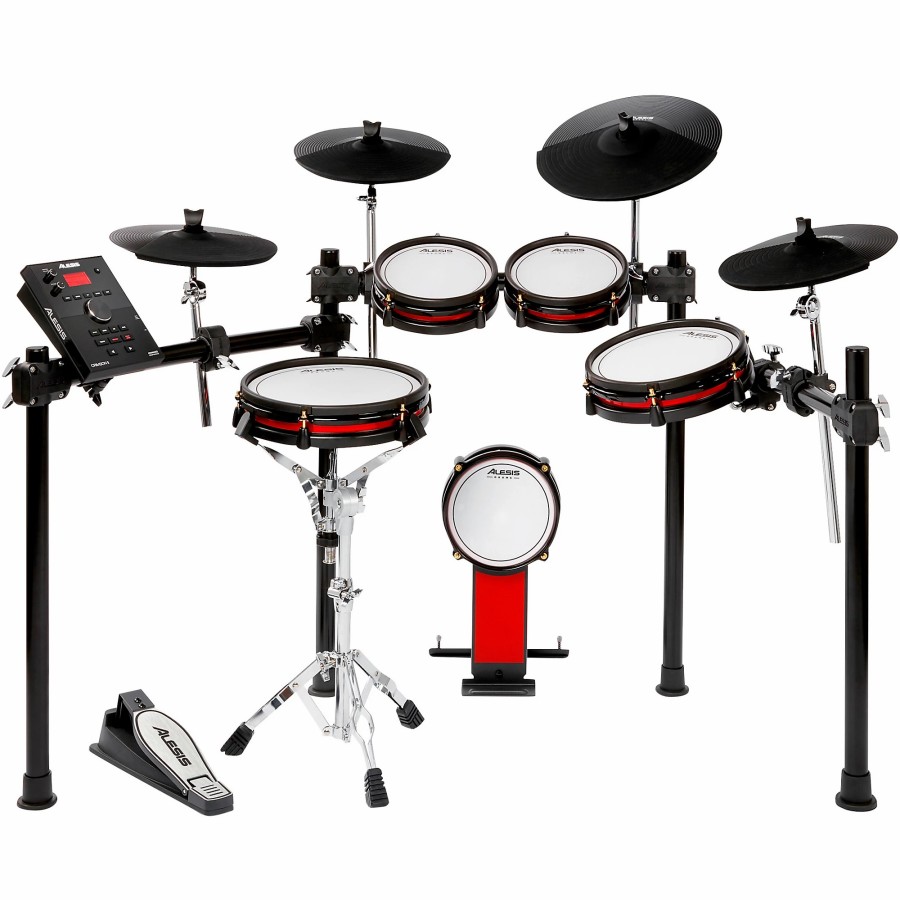 Drums Alesis Electronic Drum Sets | Alesis Crimson Ii Se 9-Piece Electronic Drum Kit With Mesh Heads