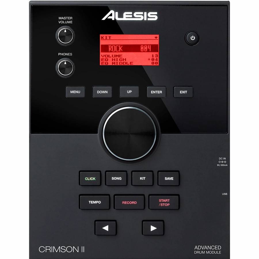 Drums Alesis Electronic Drum Sets | Alesis Crimson Ii Se 9-Piece Electronic Drum Kit With Mesh Heads