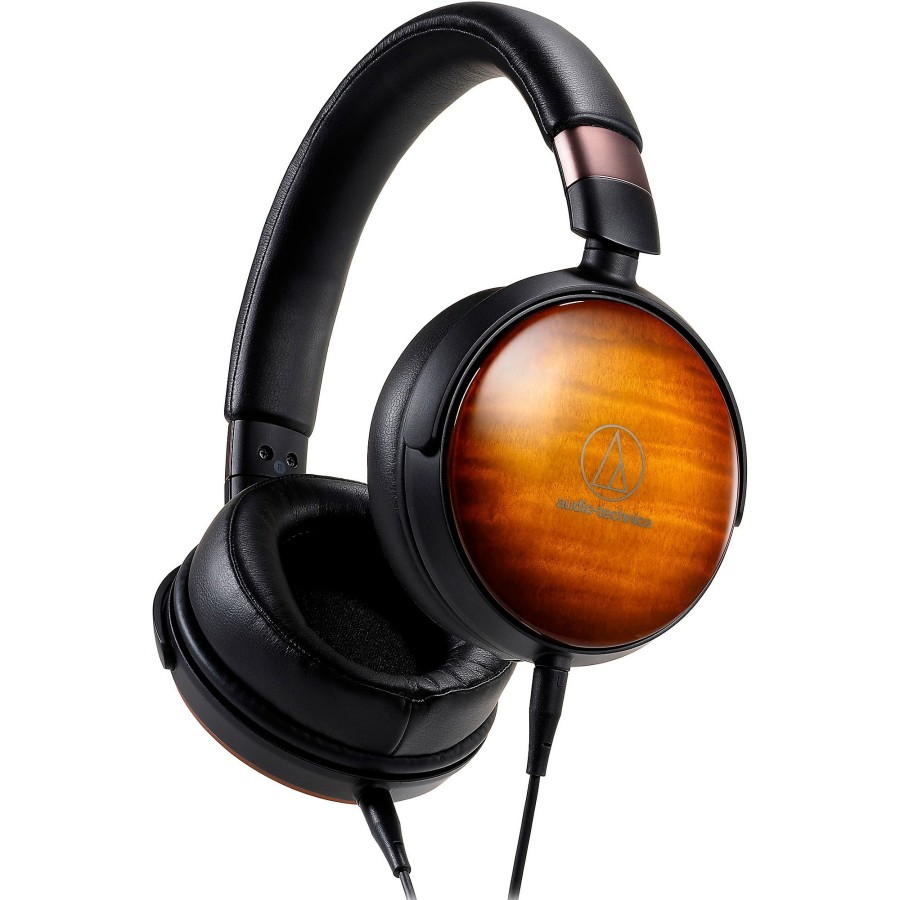 Recording Audio-Technica | Audio-Technica Portable Over-Ear Wooden Headphones Flame Maple