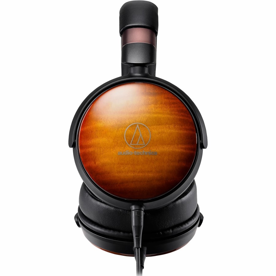 Recording Audio-Technica | Audio-Technica Portable Over-Ear Wooden Headphones Flame Maple