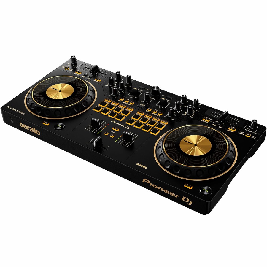 Dj Equipment Pioneer DJ | Pioneer Dj Ddj-Rev1-N Serato Performance Dj Controller In Limited-Edition Gold