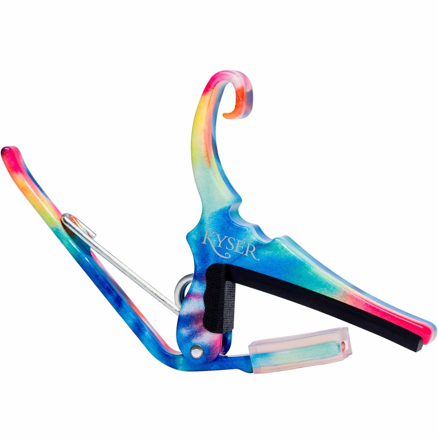 Basses Kyser Fretted Instrument Accessories & Parts | Kyser Quick-Change Capo For 6-String Guitars Tie-Dye