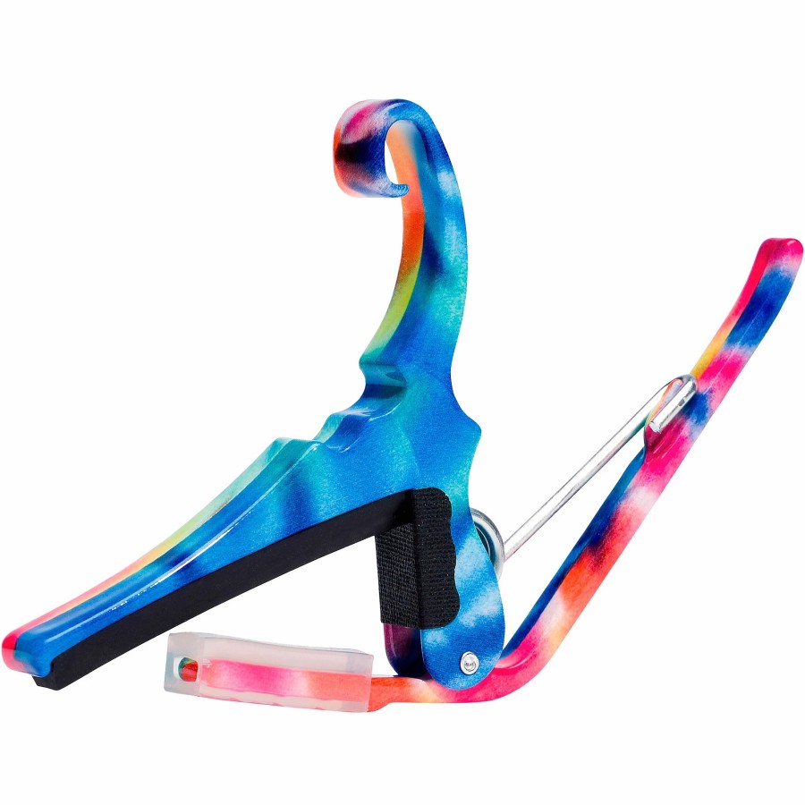 Basses Kyser Fretted Instrument Accessories & Parts | Kyser Quick-Change Capo For 6-String Guitars Tie-Dye