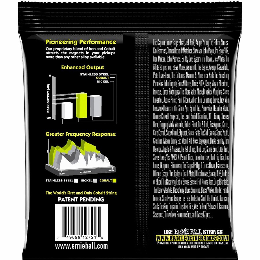 Guitars Ernie Ball Guitar Strings | Ernie Ball 2721 Cobalt Regular Slinky Electric Guitar Strings