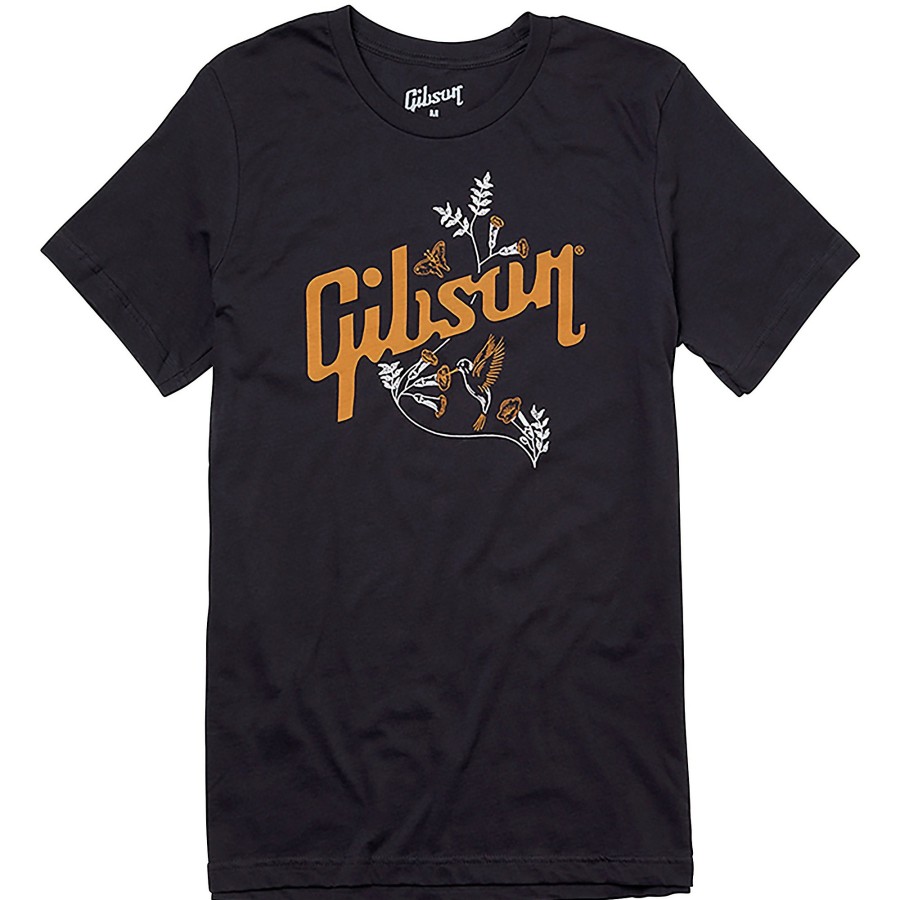 Accessories Gibson | Gibson Hummingbird Tee Large Dark Gray