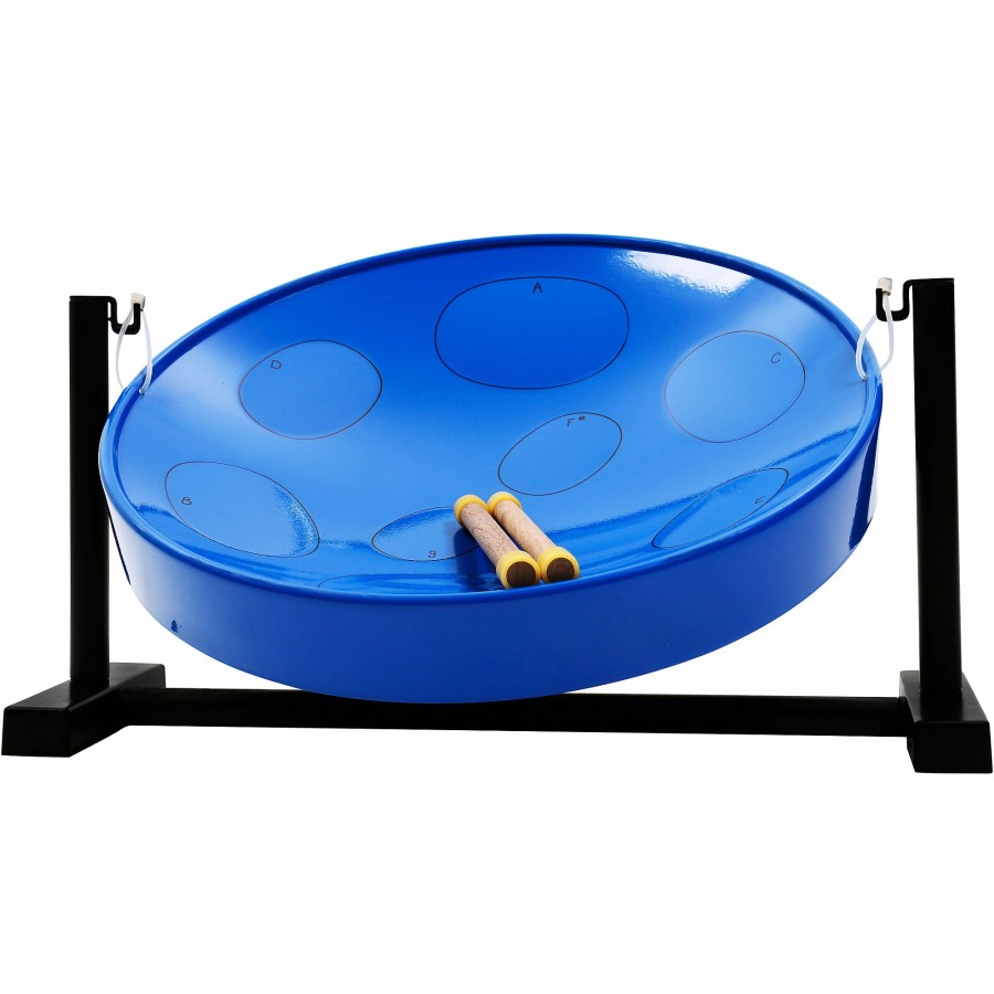 Band & Orchestra Panyard | Panyard Jumbie Jam Steel Drum Kit With Table Top Stand Blue