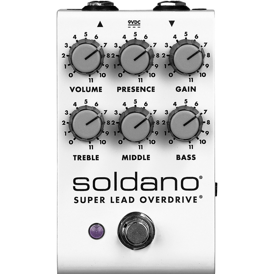 Amps & Effects Soldano Effects Pedals | Soldano Super Lead Overdrive Effects Pedal White