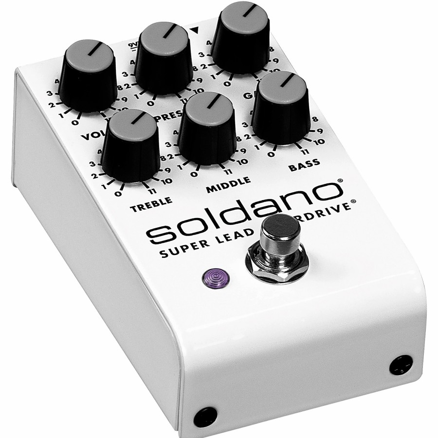 Amps & Effects Soldano Effects Pedals | Soldano Super Lead Overdrive Effects Pedal White