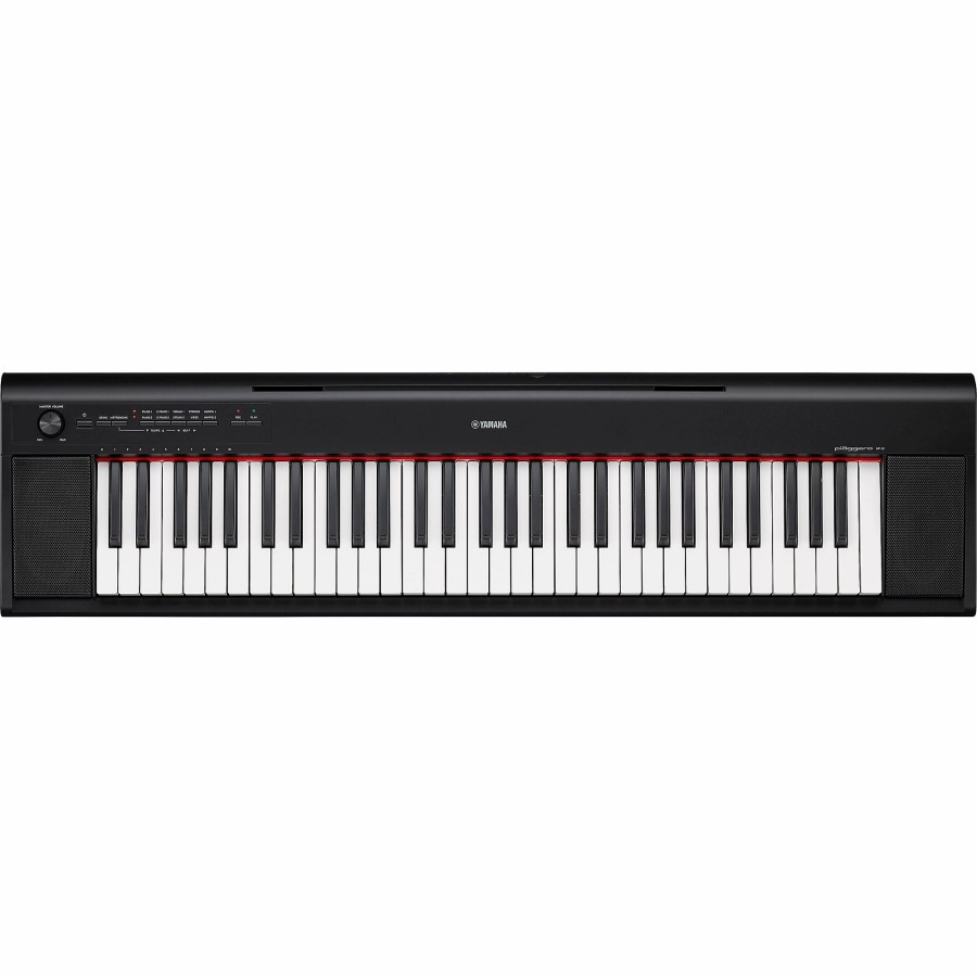 Keyboards & Midi Yamaha | Yamaha Piaggero Np-12 61-Key Portable Keyboard With Power Adapter Black