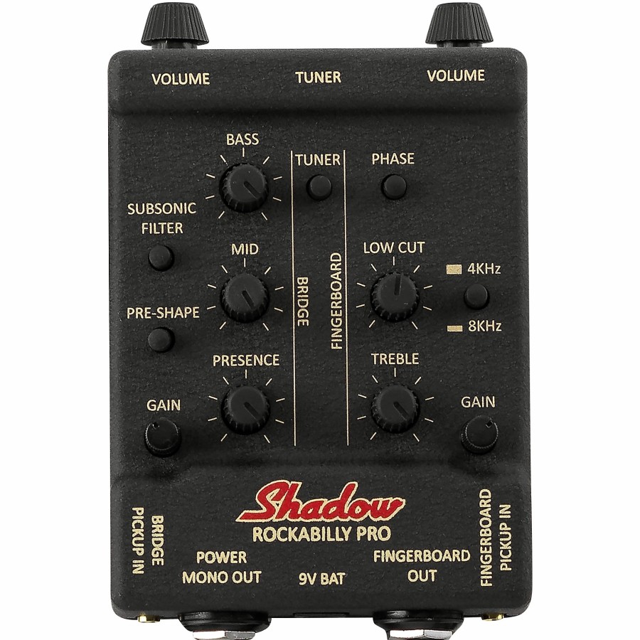 Basses Shadow Fretted Instrument Accessories & Parts | Shadow Rockabilly Pro Dual Upright Bass Pickup And Preamp