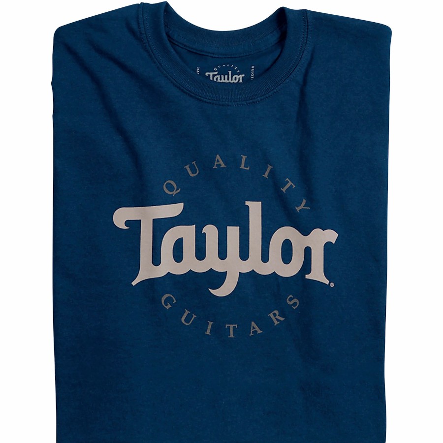 Accessories Taylor | Taylor Two-Color Logo Tee Large Navy