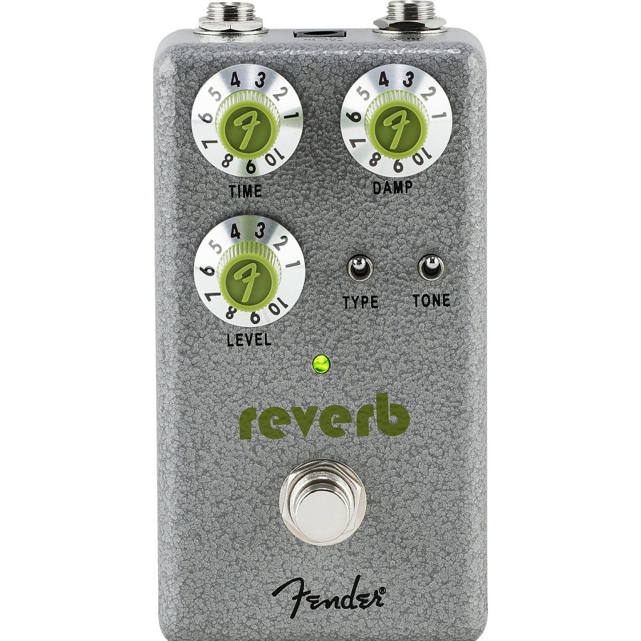 Amps & Effects Fender Delay & Reverb | Fender Hammertone Reverb Effects Pedal Gray And Green