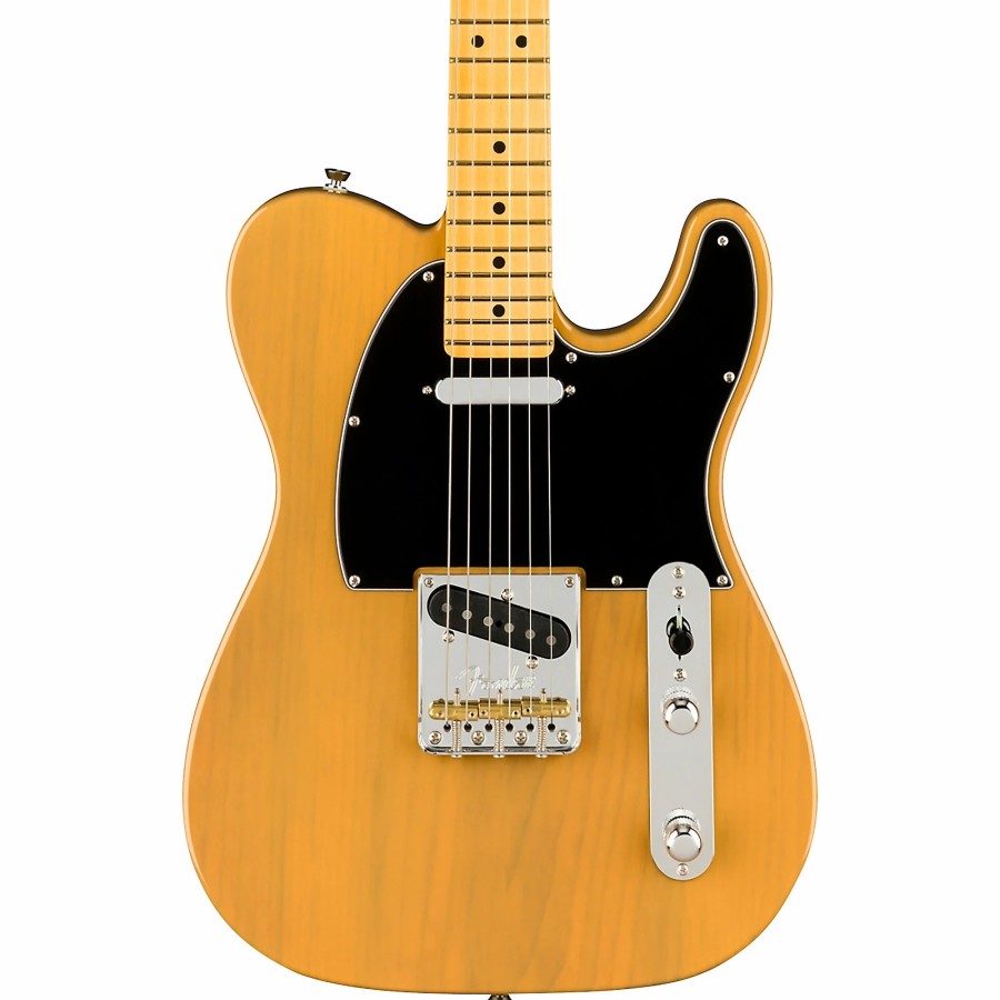 Guitars Fender Solid Body | Fender American Professional Ii Telecaster Maple Fingerboard Electric Guitar Butterscotch Blonde