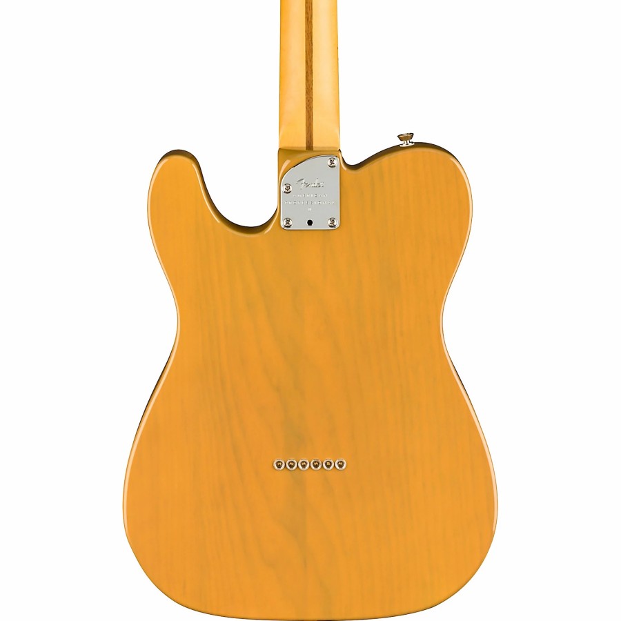 Guitars Fender Solid Body | Fender American Professional Ii Telecaster Maple Fingerboard Electric Guitar Butterscotch Blonde