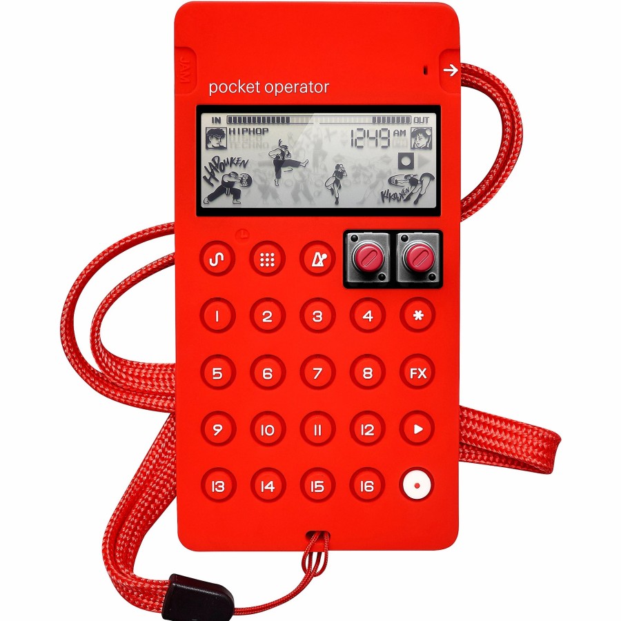 Keyboards & Midi teenage engineering Synthesizer & Eurorack Accessories | Teenage Engineering Ca-X Pocket Operator Case Red