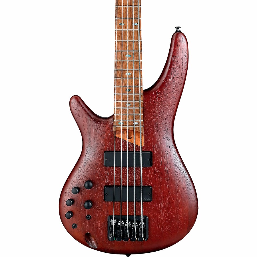 Basses Ibanez Left-Handed | Ibanez Sr505El Left-Handed 5-String Electric Bass Brown Mahogany