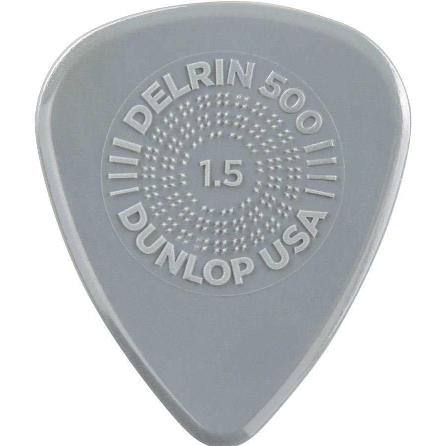 Guitars Dunlop Guitar Picks | Dunlop Prime Grip Delrin 500 Guitar Picks 1.5 Mm 12 Pack