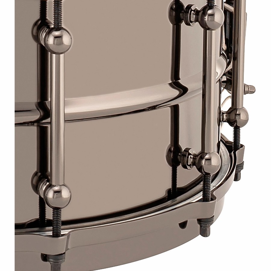 Drums Ludwig Snare Drums | Ludwig Universal Series Black Brass Snare Drum With Black Nickel Die-Cast Hoops 14 X 6.5 In.