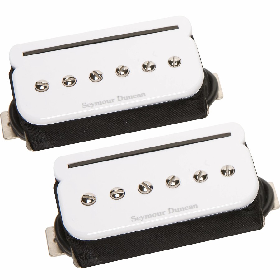 Basses Seymour Duncan Fretted Instrument Accessories & Parts | Seymour Duncan Shpr-1S P-Rails - Neck And Bridge Pickup Set White