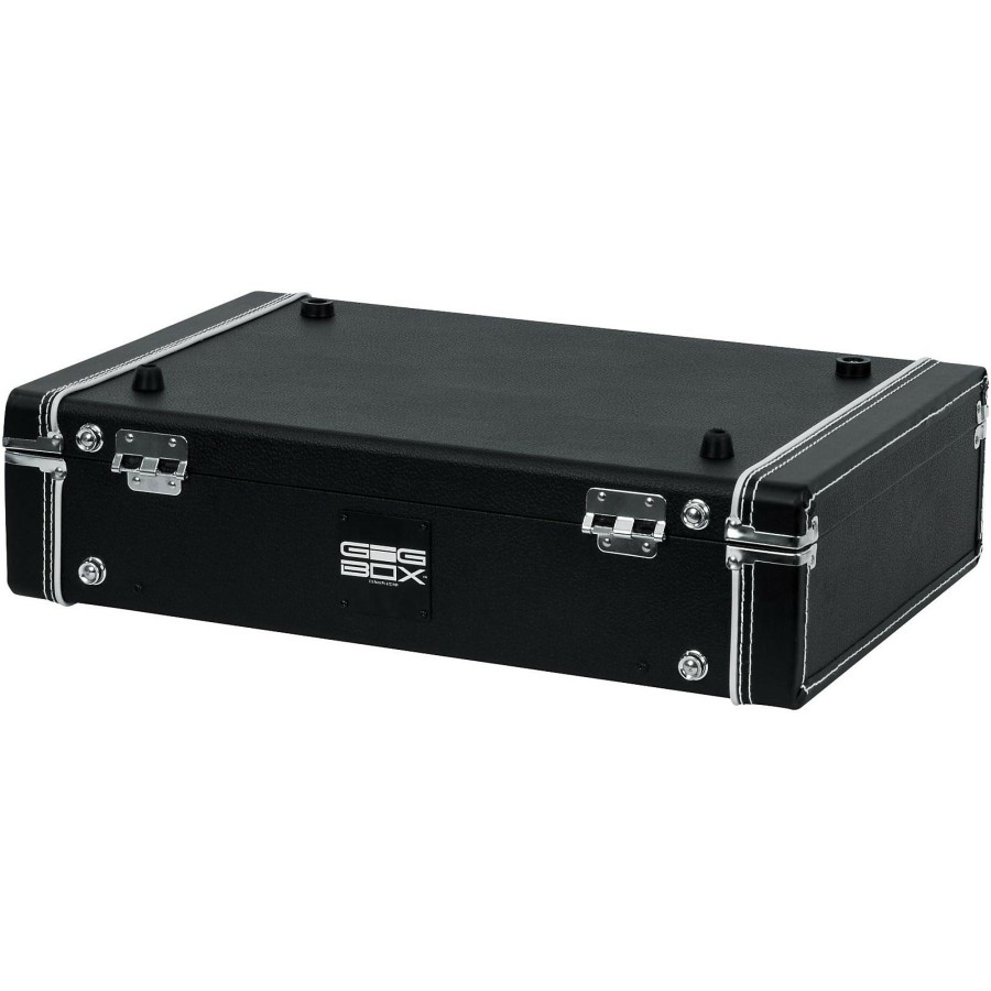 Amps & Effects Gator Pedalboards | Gator Gig-Box Jr. Pedal Board/Guitar Stand Case Black