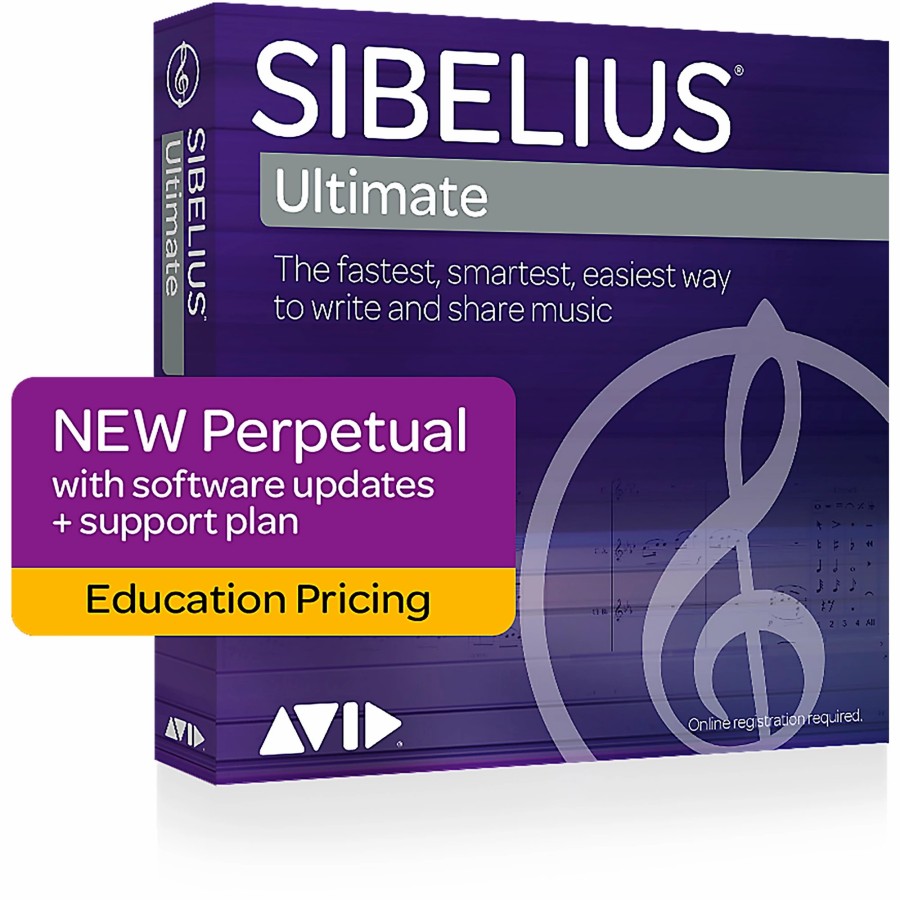 Recording Avid | Avid Sibelius Ultimate New Perpetual License With 1 Year Of Updates + Support For Students/Teachers (Download)