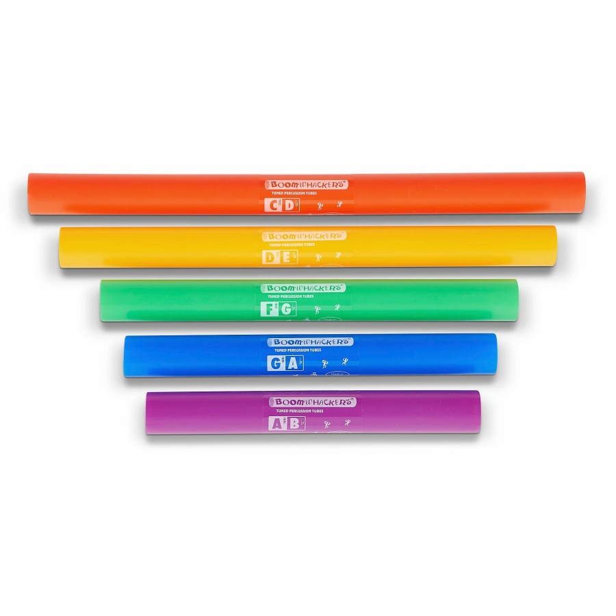 Band & Orchestra Boomwhackers | Boomwhackers 5-Note Chromatic Set (Upper Octave) Boomwhackers Tuned Percussion Tubes