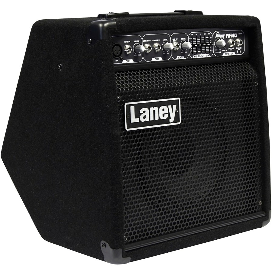 Live Sound Laney | Laney Audiohub Combo Ah40 3-Channel Powered 8" Stage Monitor