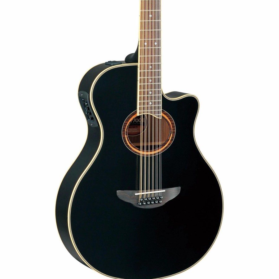 Guitars Yamaha 12-String | Yamaha Apx700Ii-12 Thinline 12-String Cutaway Acoustic-Electric Guitar Black